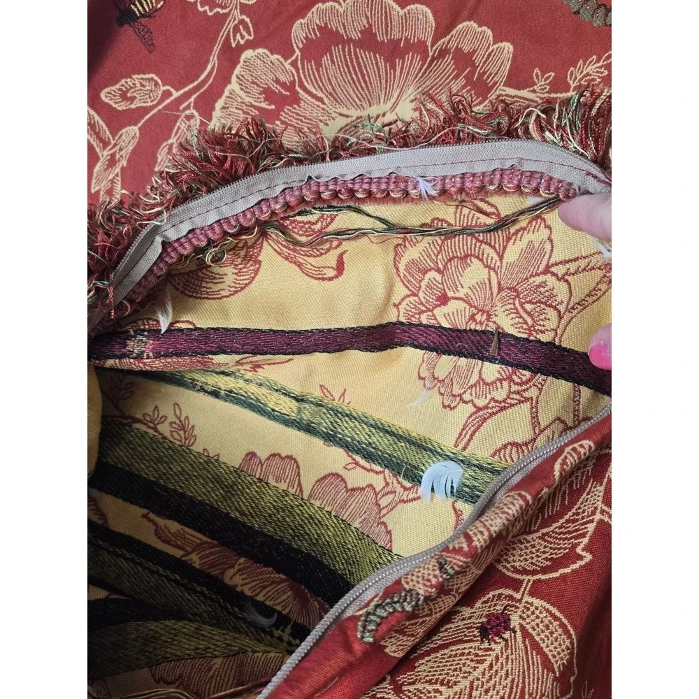 Handcrafted 20 inch square throw pillow pair‎